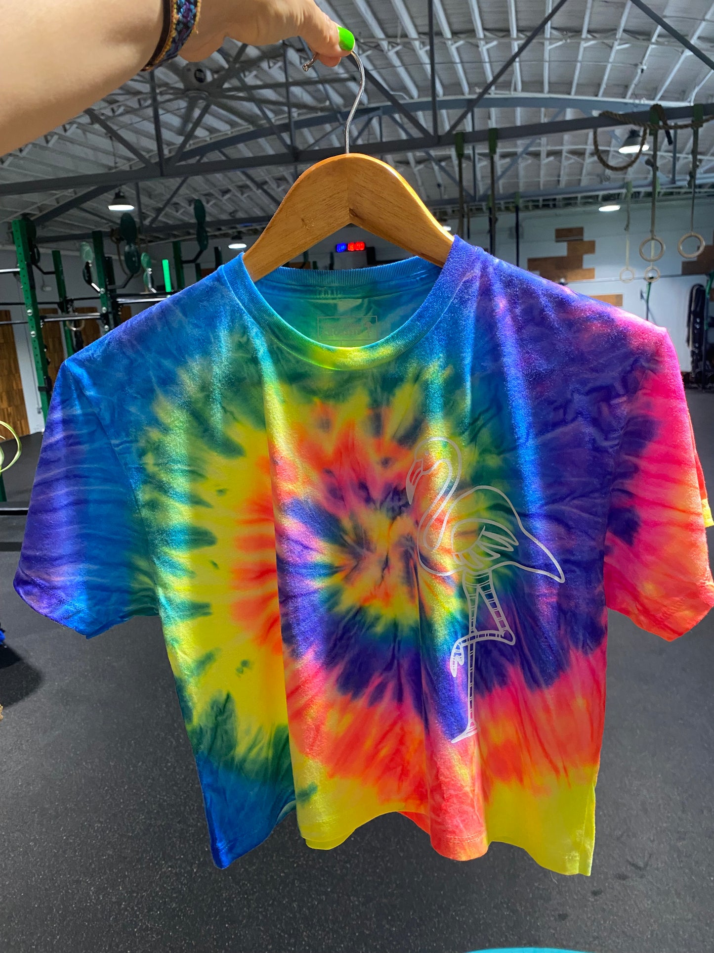 Tie Dye Flamingo T