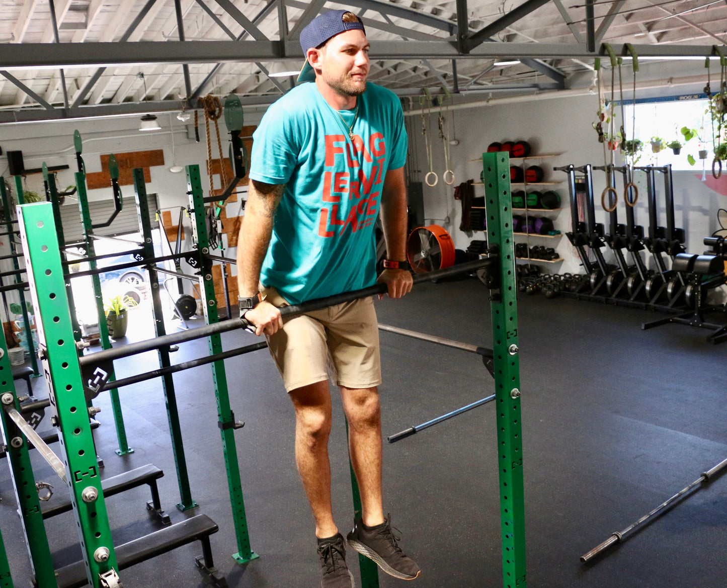 Bar Muscle Up in Flager written tee