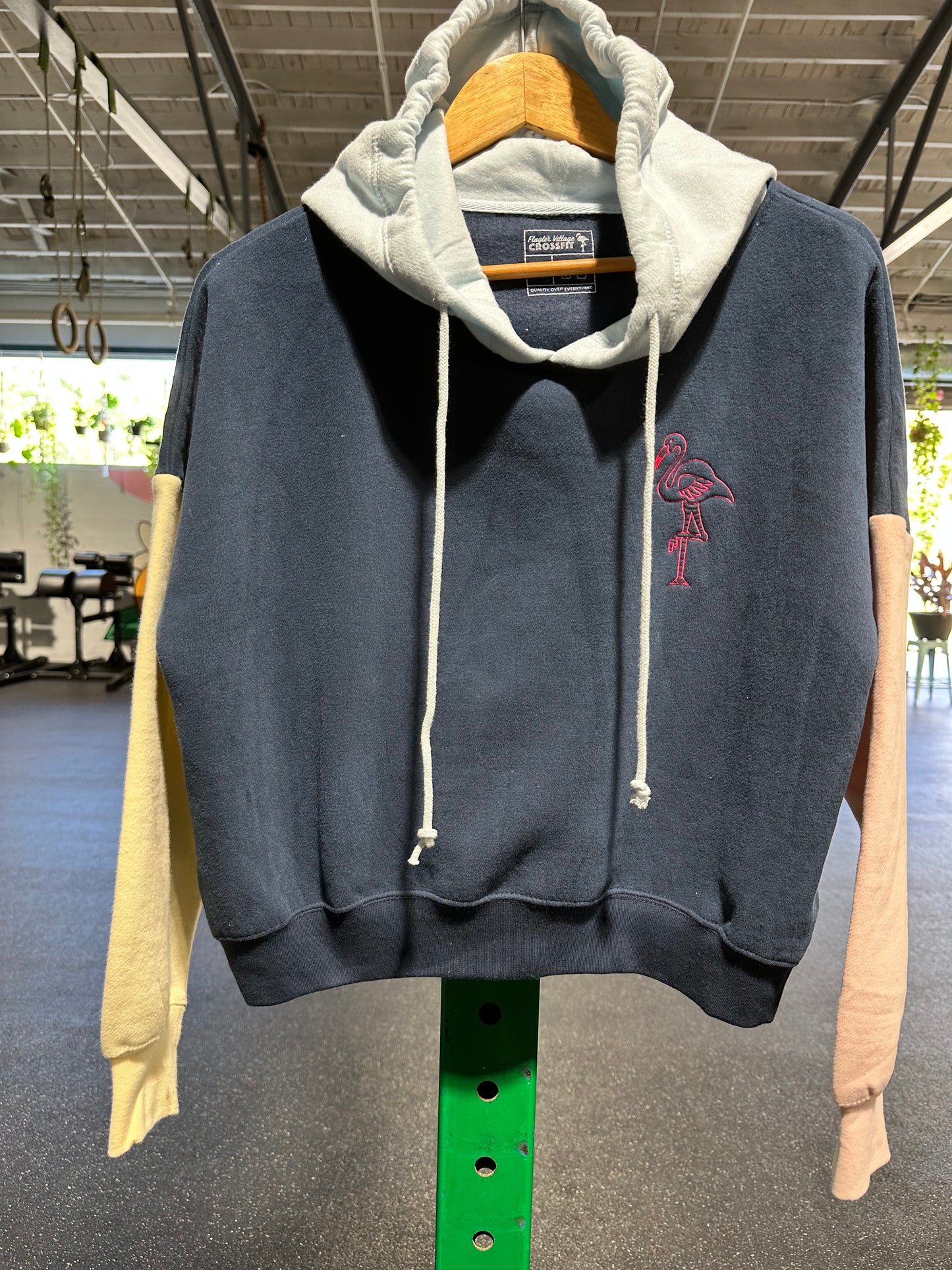 Crop Top Colorblock Hoodie