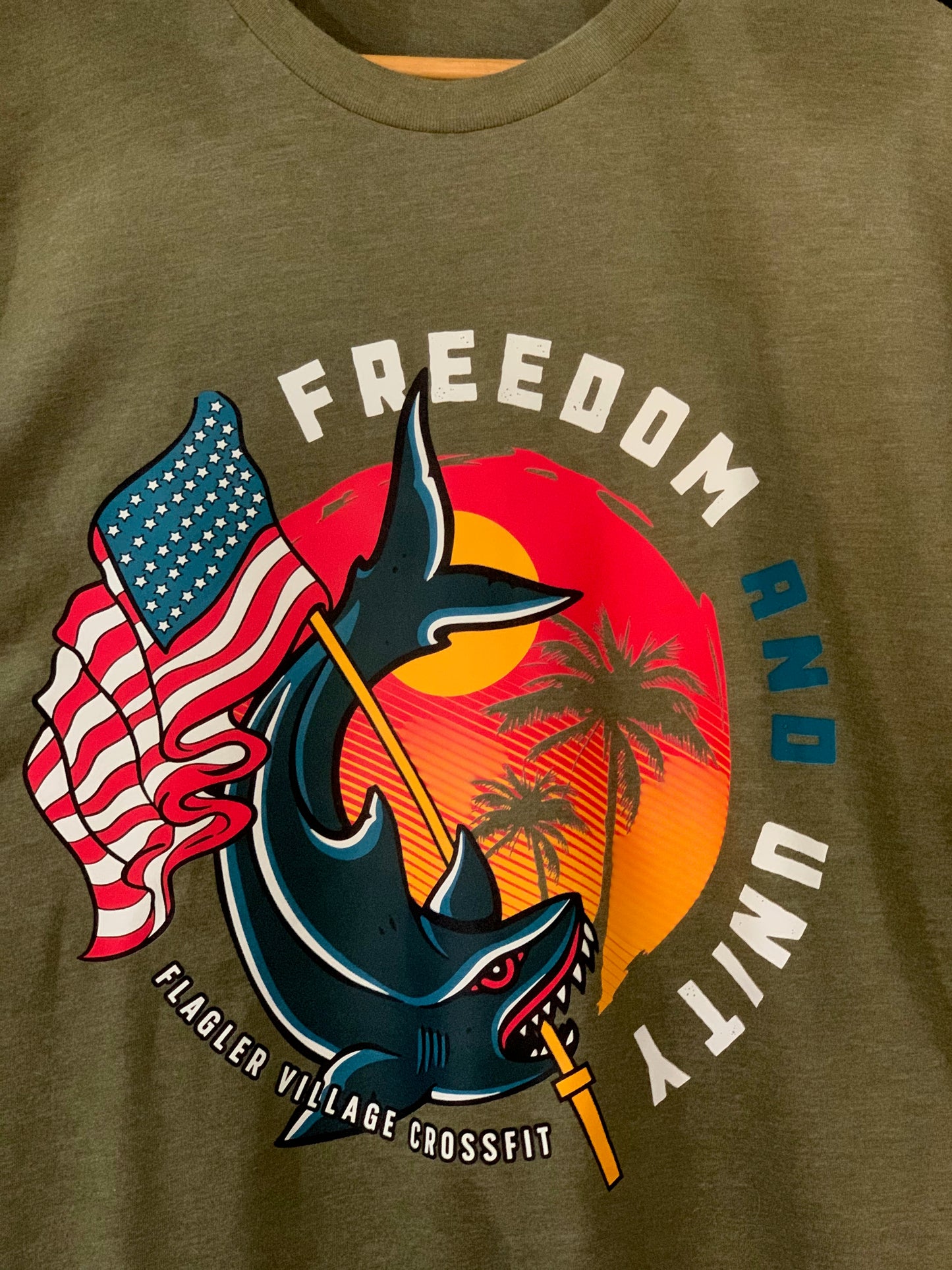 Freedom and Unity Shark Tee