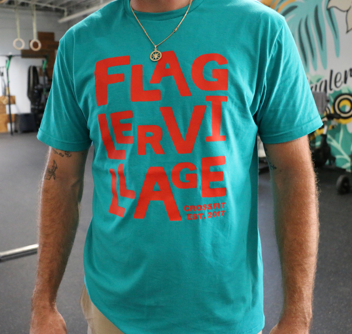 Flager Written Tee in bright colors