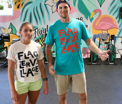 Couple in Flager hand written tee